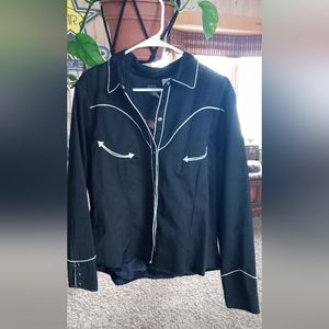 Harley-Davidson Western Long Sleeve snap button Embroidered Shirt  XXL